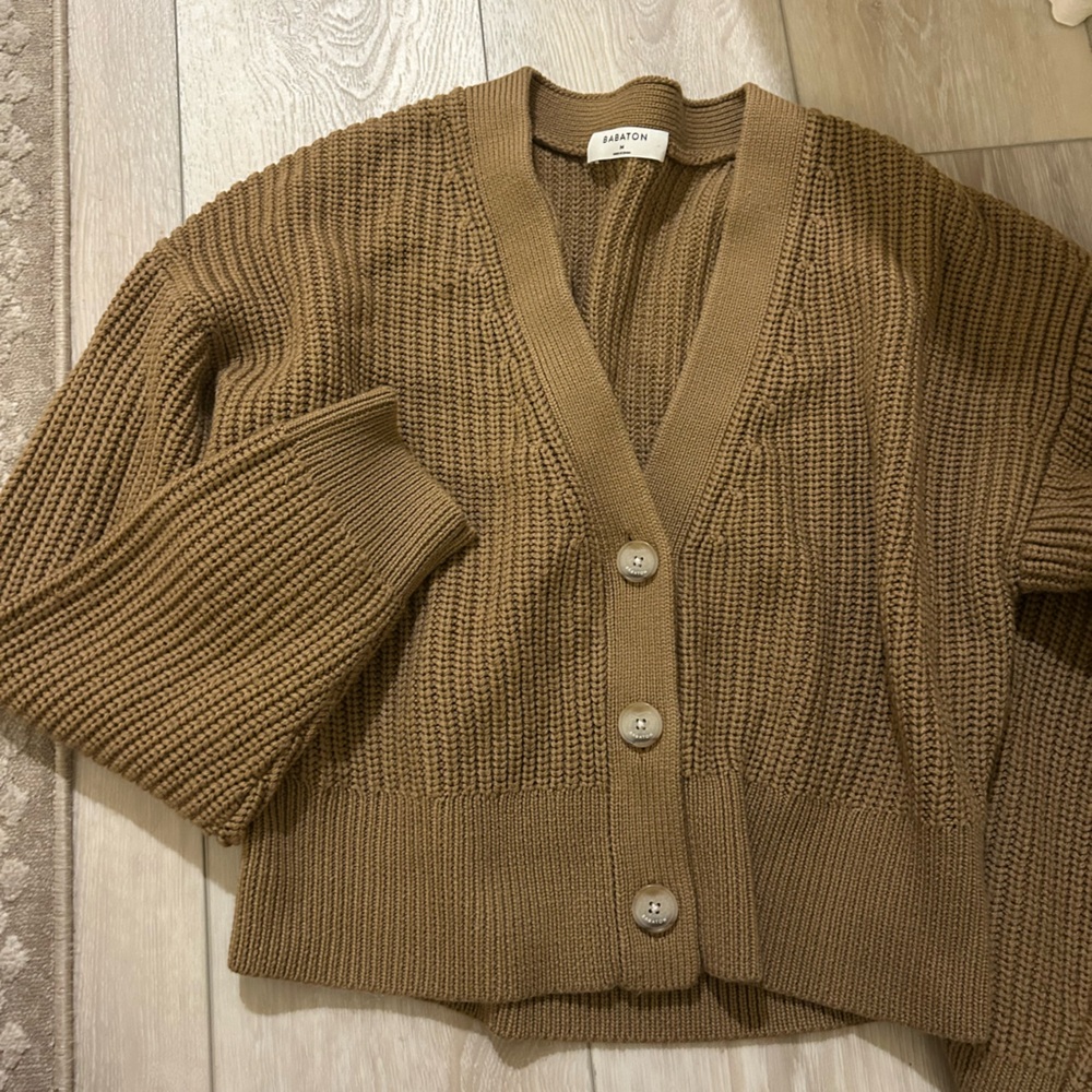Babaton Camel Knit Sweater
